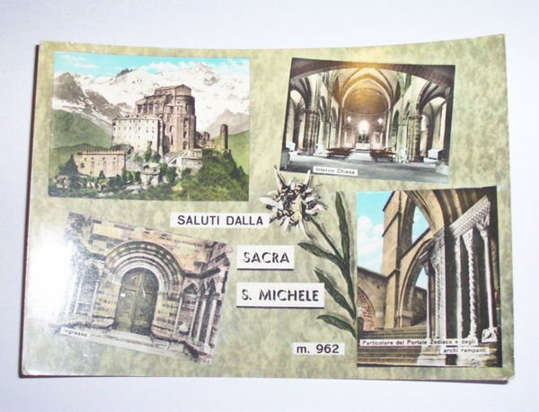 Cartolina Sacra di S. Michele - Vedute diverse 1955 ca