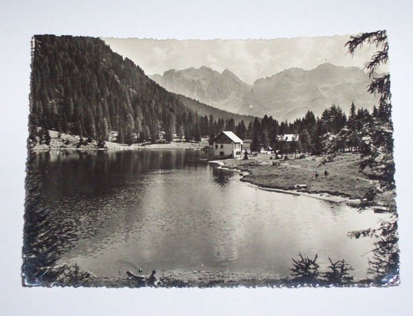 Cartolina Madonna di Campiglio - Lago di Nambino 1953