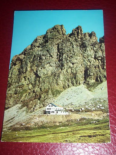 Cartolina Rifugio Alpe di Tires verso i Denti di Terra …