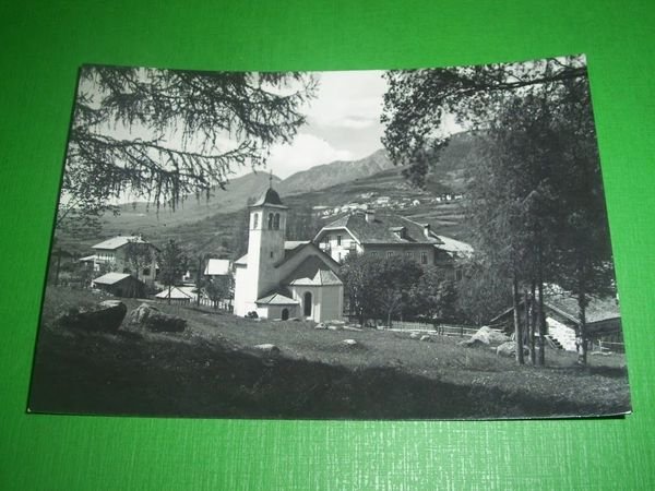 Cartolina Tesero Lago ( Trento ) - Scorcio panoramico 1950