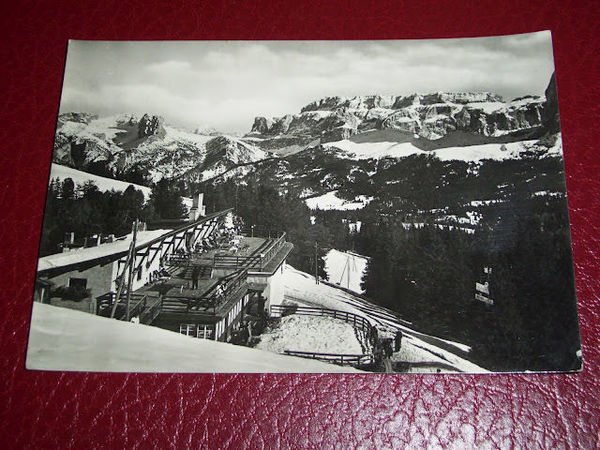 Cartolina Ortisei (Val Gardena) - Stazione Funivia 1955