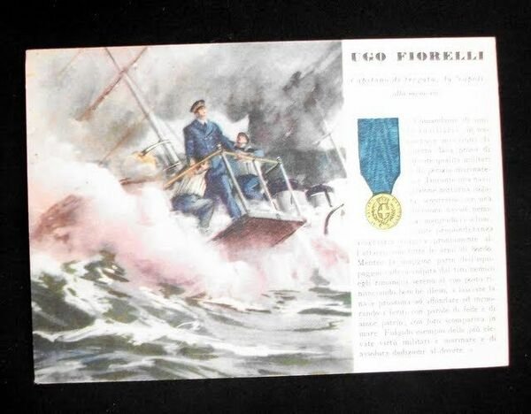 WWII Cartolina - Medaglie d' Oro Guerra 1940 - Fiorelli | Immagine Gallery 1