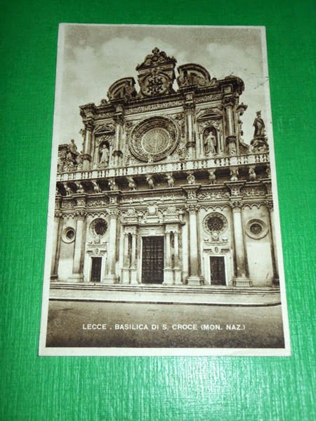 Cartolina Lecce - Basilica di S. Croce 1950 | Immagine principale