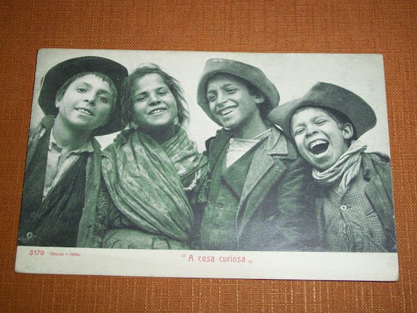 Cartolina Napoli - Costumi Napoletani - A cosa curiosa 1910 …