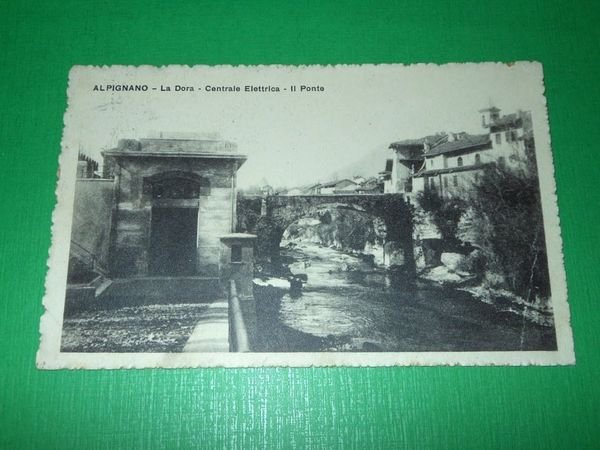 Cartolina Alpignano - La Dora - Centrale Elettrica - Il …