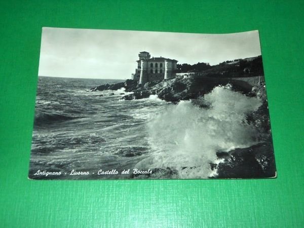 Cartolina Antignano - Livorno - Castello del Boccale 1953