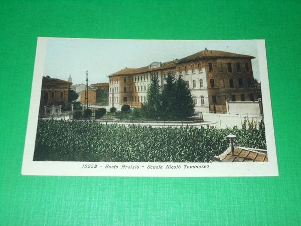 Cartolina Busto Arsizio - Scuole Nicolò Tommaseo 1930 ca