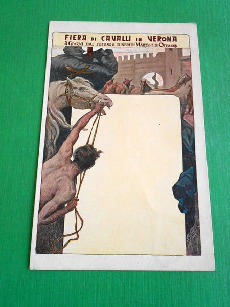 Cartolina illustrata - Verona - Fiera di Cavalli 1903 | Immagine principale