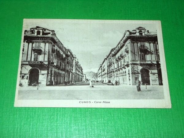 Cartolina Cuneo - Corso Nizza 1942 | Immagine principale