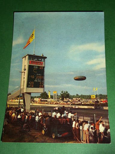 Cartolina Autodromo di Monza - Torre di Segnalazione Pirelli 1956 | Immagine principale