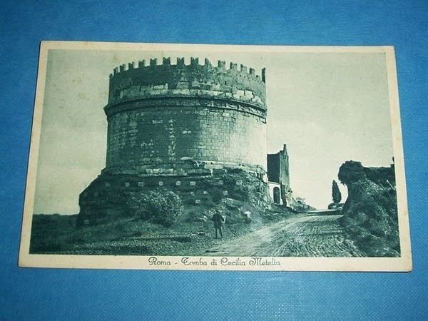 Cartolina Roma - Tomba di Cecilia Metella 1934 | Immagine principale