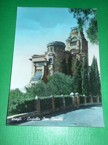Cartolina Zoagli - Castello Sem Benelli 1958