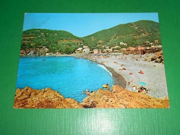 Cartolina Bonassola - La spiaggia 1965 ca