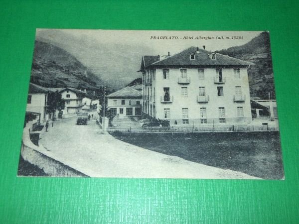 Cartolina Pragelato - Hotel Albergian 1915 ca