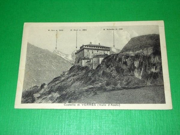 Cartolina Verrès ( Valle d' Aosta ) - Castello 1930 …