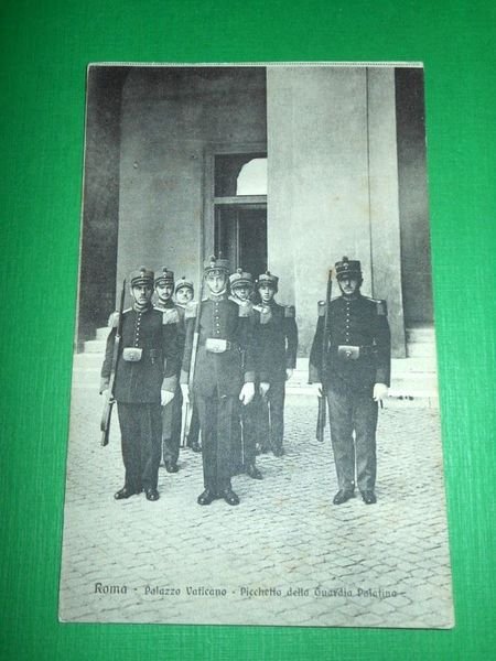 Cartolina Roma - Palazzo Vaticano - Picchetto della Guardia Palatina …