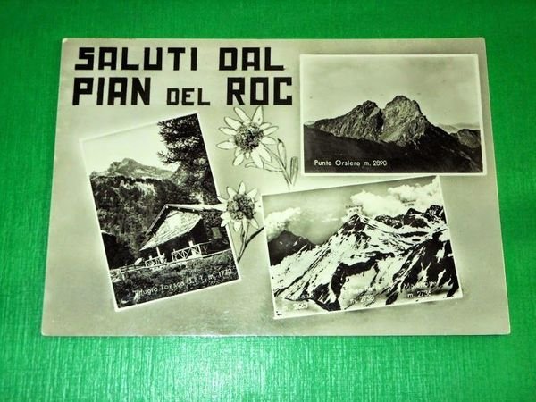 Cartolina Saluti dal Pian del Roc - Vedute diverse 1950 …