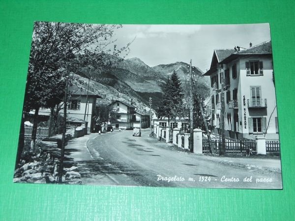 Cartolina Pragelato - Centro del Paese 1957