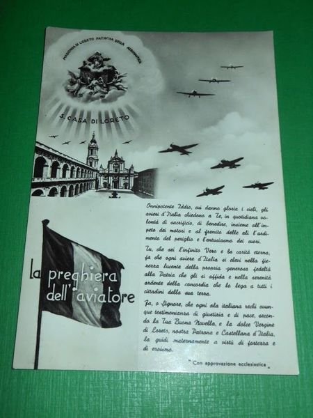 Cartolina S. Casa di Loreto - Preghiera dell' Aviatore 1970 | Immagine principale