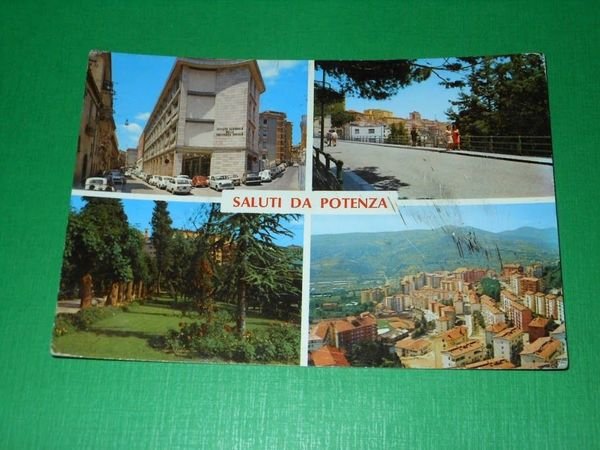 Cartolina Saluti da Potenza - Vedute diverse 1965 ca