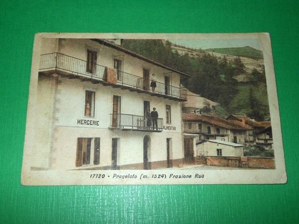 Cartolina Pragelato - Frazione Ruà 1942