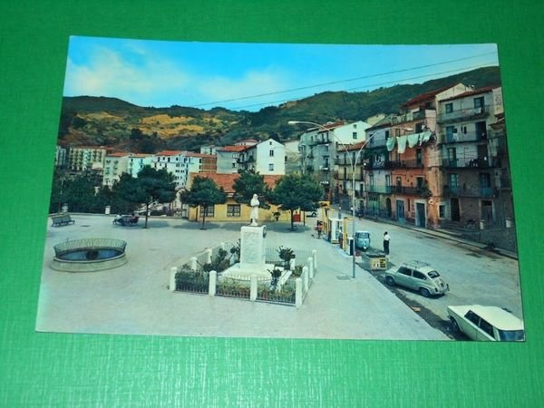 Cartolina Verbicaro ( Cosenza ) - Piazza Piave e Via …