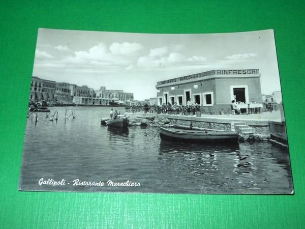 Cartolina Gallipoli - Ristorante Marechiaro 1953