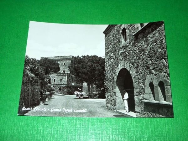 Cartolina Sestri Levante - Grand Hotel Castelli 1955 ca