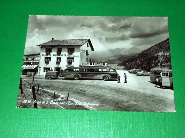 "Cartolina Lago di S. Croce - Bar Ristorante "Bolognese" 1950 …