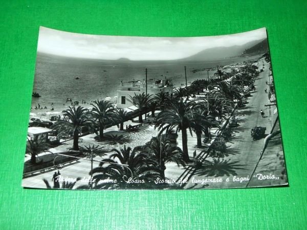 Cartolina Loano - Scorcio del lungomare e bagni Doria 1955 … | Immagine principale
