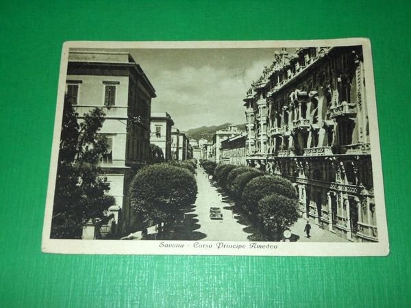 Cartolina Savona - Corso Principe Amedeo 1959 | Immagine Gallery 1