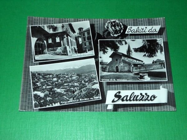 Cartolina Saluti da Saluzzo - Vedute diverse 1960 | Immagine principale