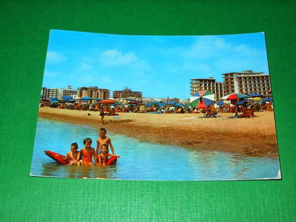 Cartolina Lido di Bibione - Particolare di spiaggia 1965