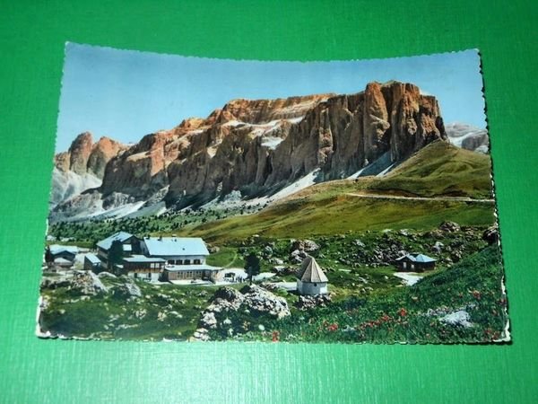 Cartolina Dolomiti - Rifugio Passo Sella - Gruppo del Sella …