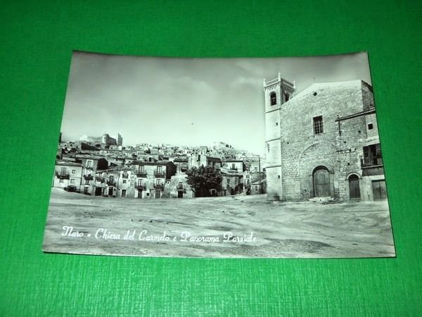 Cartolina Naro - Chiesa del Carmelo e Panorama parziale 1960 …
