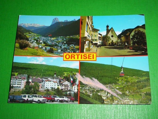 Cartolina Val Gardena - Ortisei - Vedute diverse 1970 ca