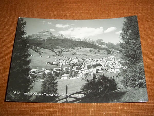 Cartolina Val di Fassa - Moena - Il Catinaccio 1963