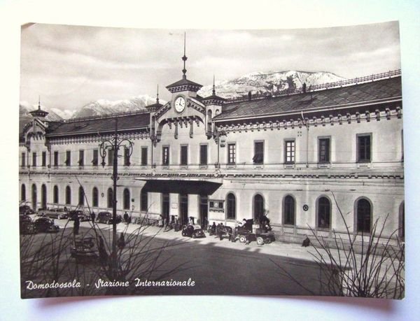 Cartolina Domodossola - Stazione Internazionale 1950 ca
