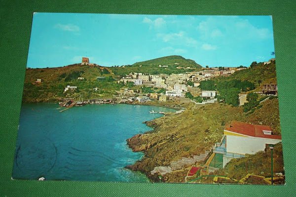 Cartolina Ustica ( Palermo ) - Panorama visto dal mare …