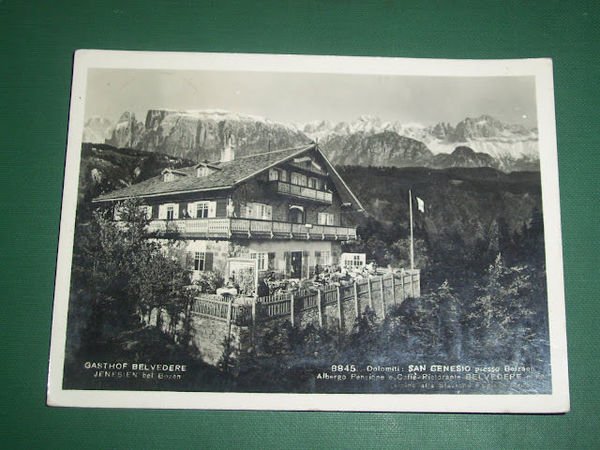 Cartolina San Genesio (Bolzano) - Albergo Belvedere '56