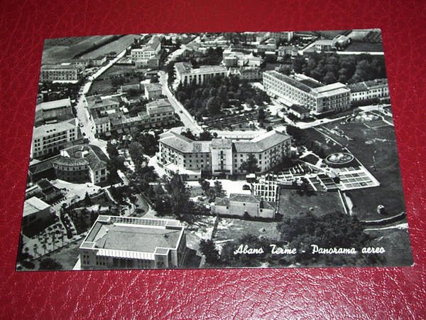 Cartolina Abano Terme - Veduta aerea 1959