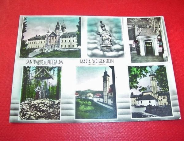 Cartolina Santuario di Pietralba - Vedute diverse 1968