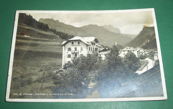 Cartolina Val di Fassa - Perra - Albergo Piaz 1928