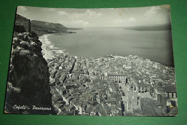 Cartolina Cefalù ( Palermo ) - Panorama 1952