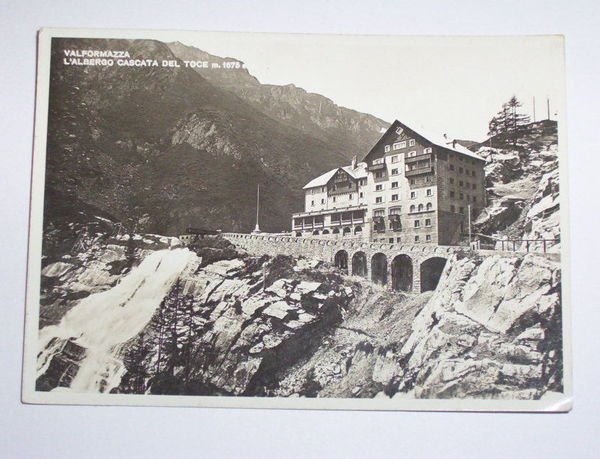 Cartolina Val Formazza - Albergo Cascata del Toce - 1951