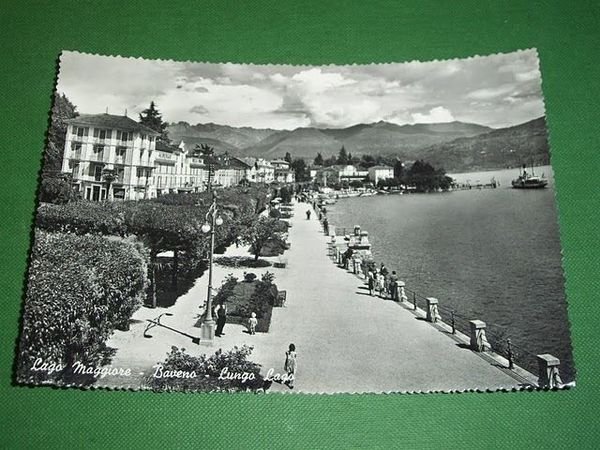 Cartolina Lago Maggiore - Baveno - Lungo Lago 1959