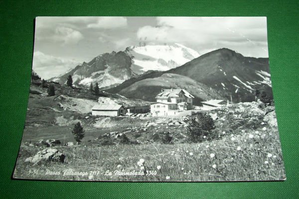Cartolina Passo Falzarego - La Marmolada 1963