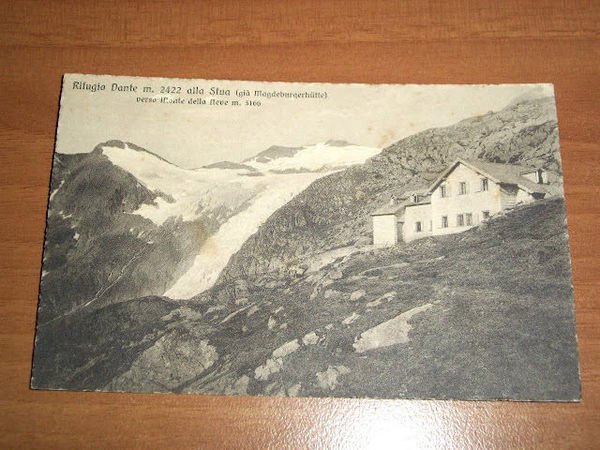 Cartolina Rifugio Dante alla Stua 1920 ca