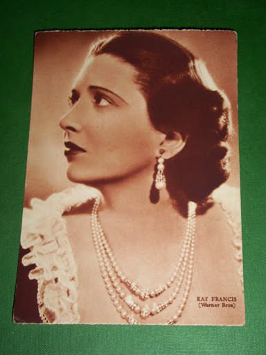Cartolina Cinema Teatro Lirica - Kay FRANCIS - 1937