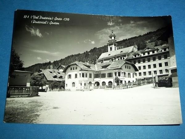Cartolina (Val Pusteria) Sesto - Dettaglio 1955 ca